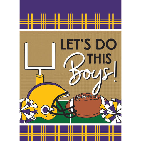 Garden Football In Louisiana Purple & Gold Flag