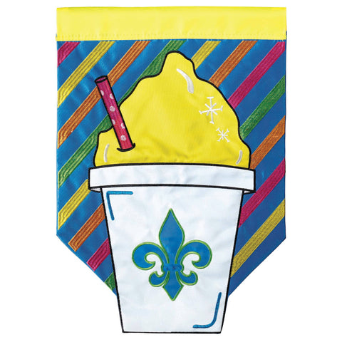 Snoball Fleur De Lis Garden Flag